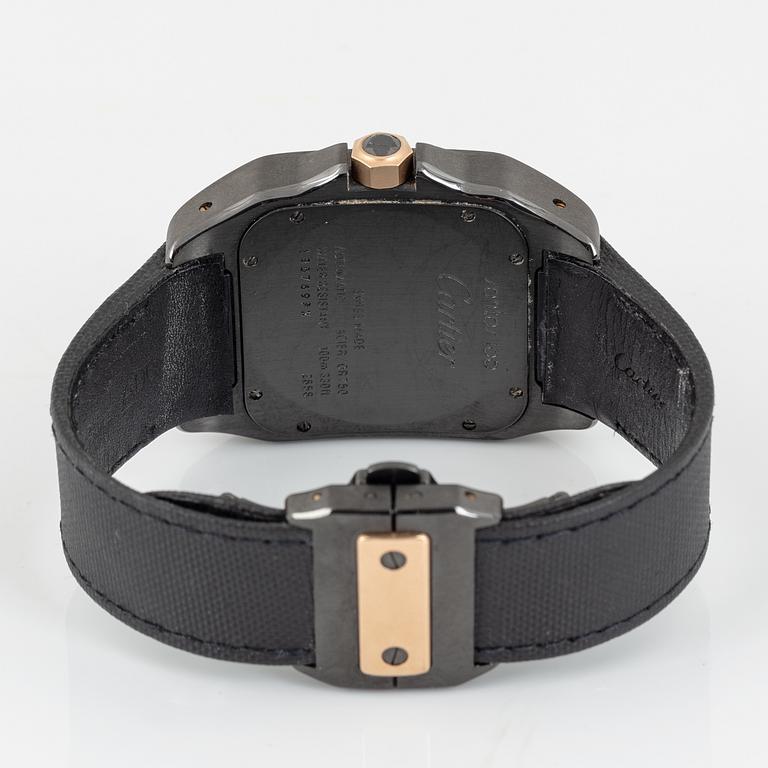Cartier, Santos, 100, wristwatch, 51,1 x 42,6 mm.