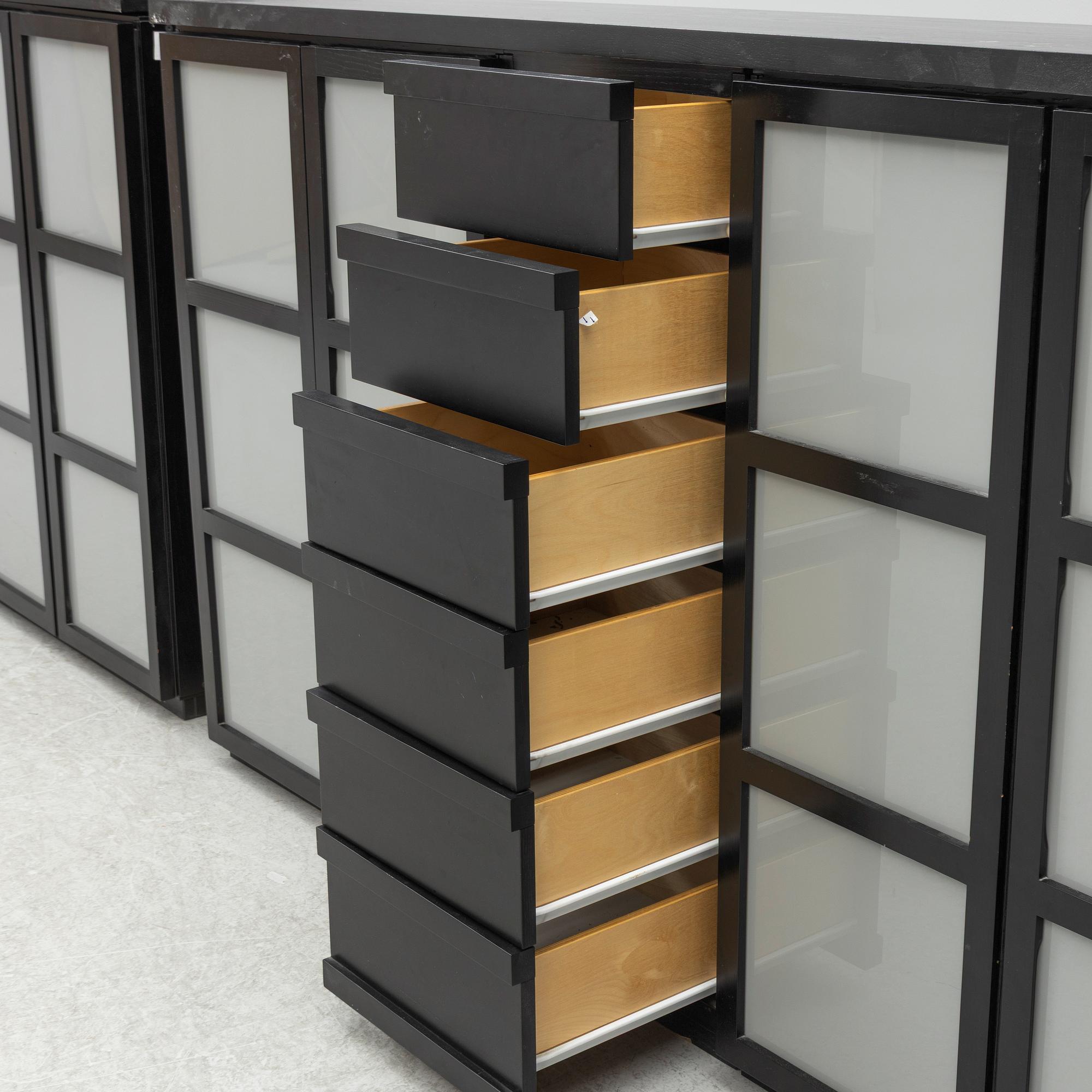 Titti Fabiani, bookcase, 5 sections, "Book", Ideal Form Team.