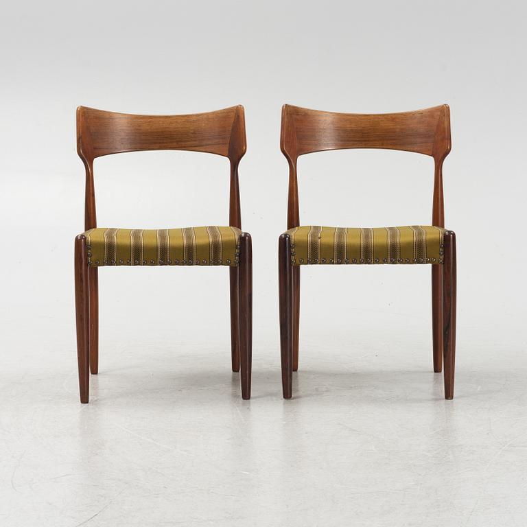 Five rosewood chairs, Bernhard Pedersen & Son, Denmark, 1950s/60s.