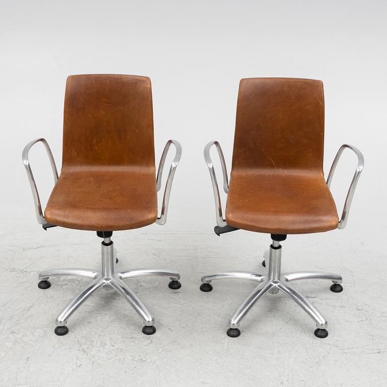 Jorge Pensi, a pair of "Gorka" swivel chairs, Aksaba, Spain.