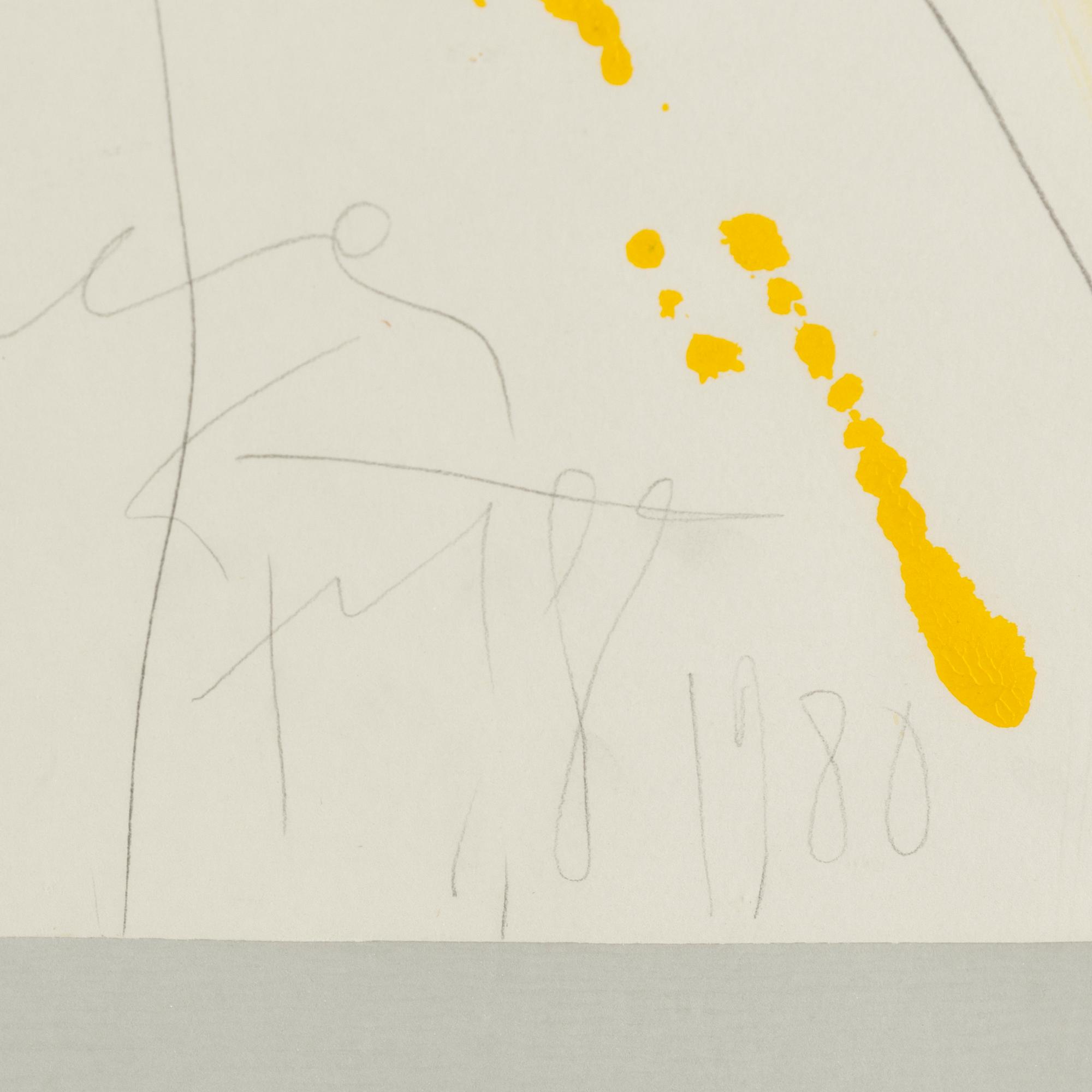 EDDIE FIGGE, mixed medua, signed and dated 1980.