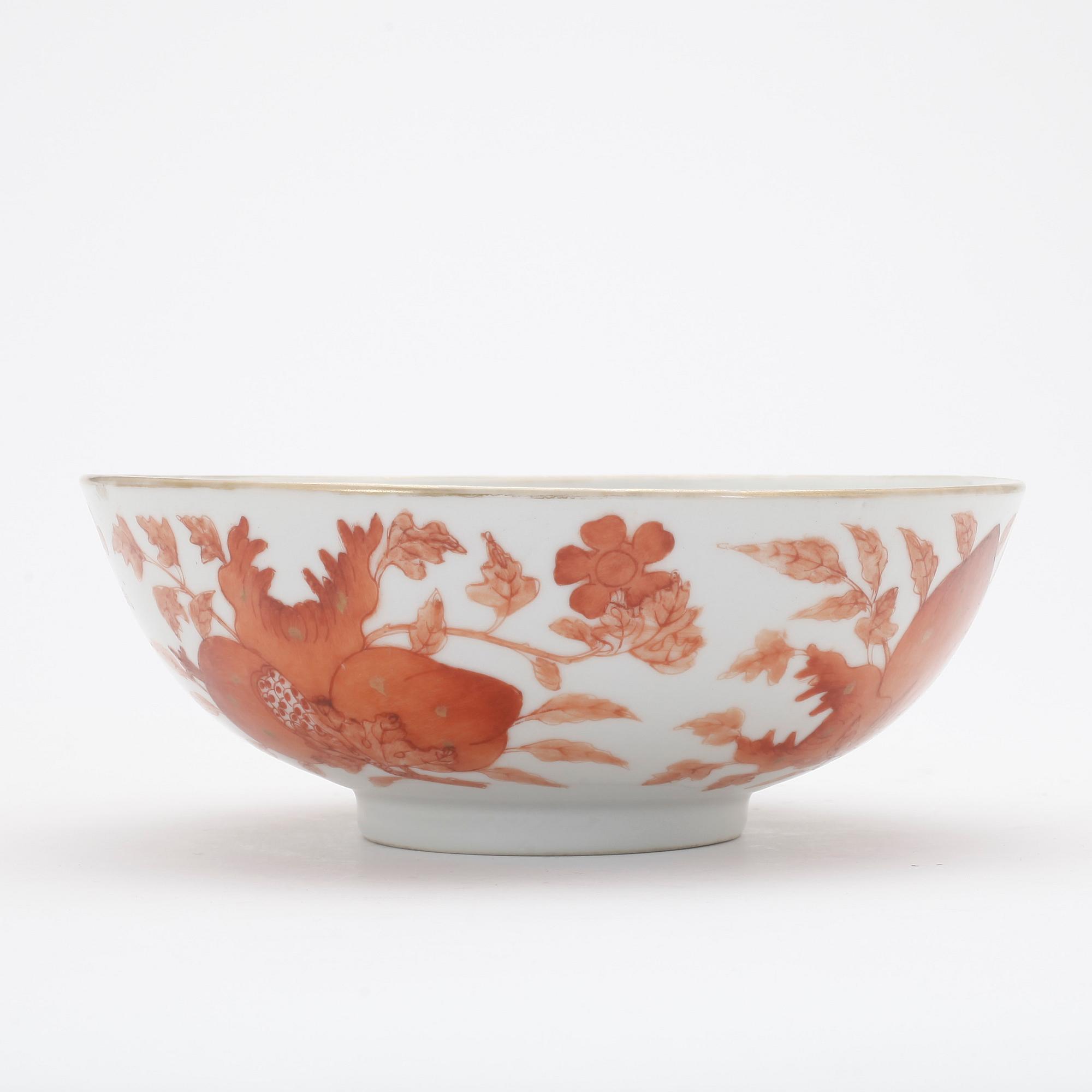 SKÅL, porslin, Kina, 1800-talets andra hälft.