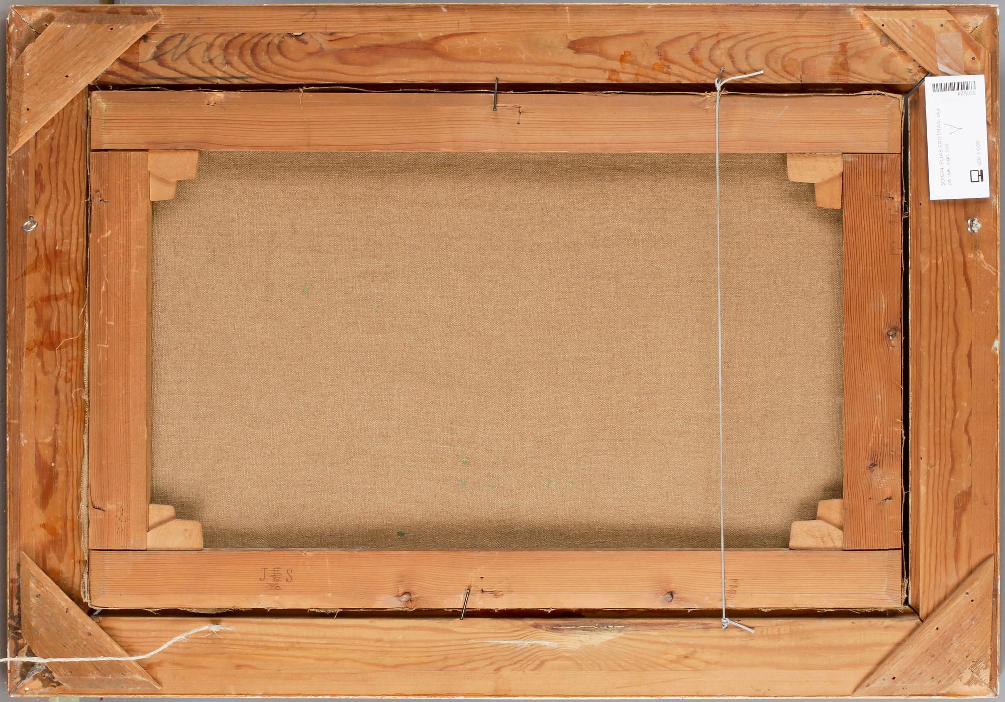 ELIAS ERDTMAN, olja på duk, sign.