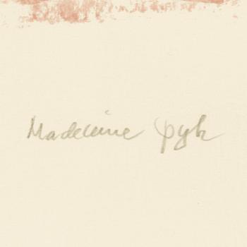 Madeleine Pyk, färglitografier, ett par, "Praktik stängd" och "Have a banana".