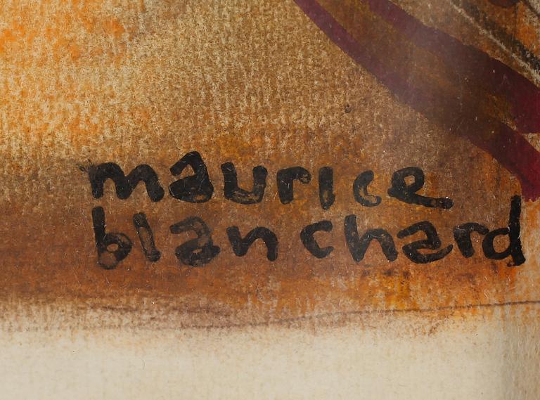 MAURICE BLANCHARD, blandteknik, signerad.