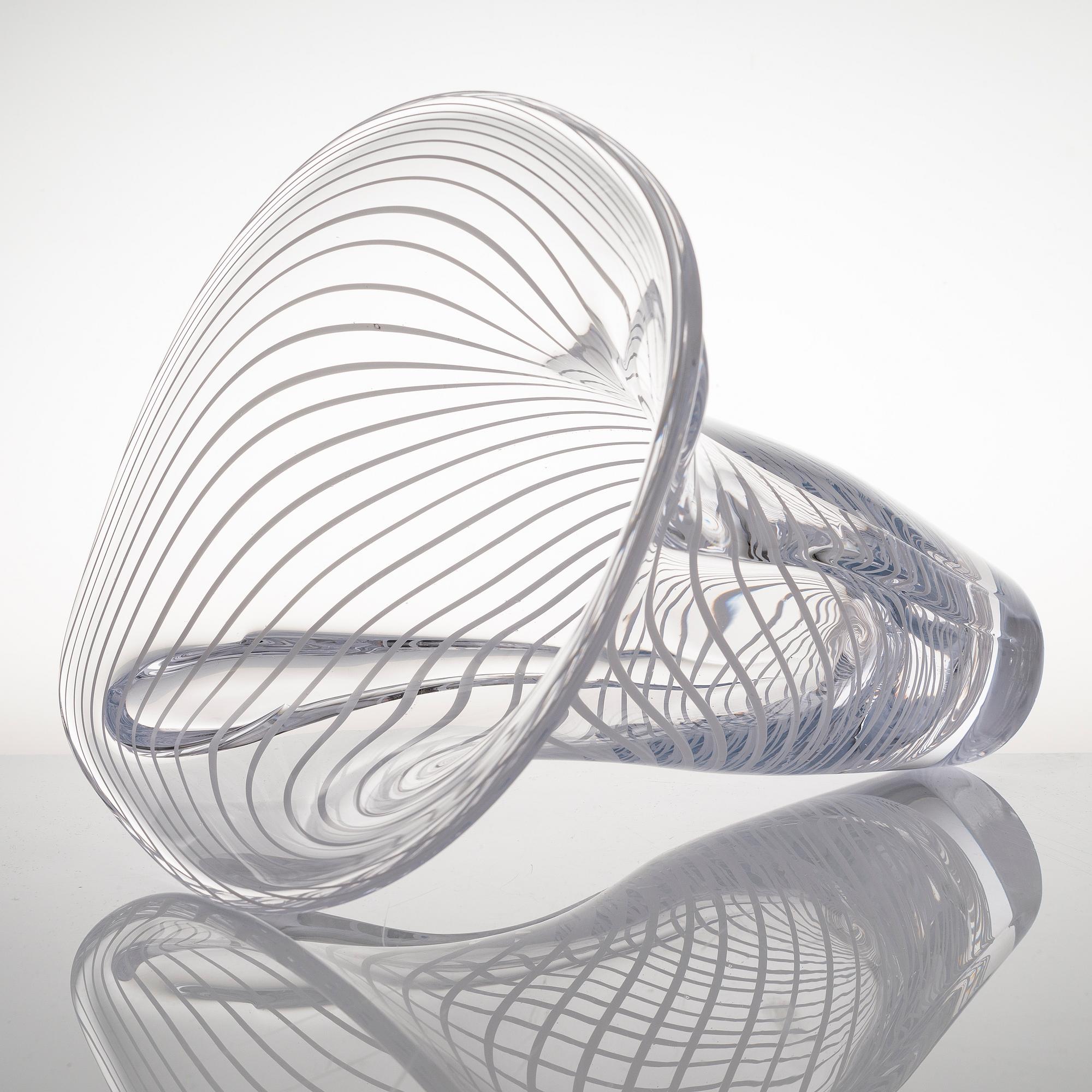 KARI ALAKOSKI, a 'Bipolar' glass sculpture, signed Kari Alakoski 2014. Glass Studio Mafka & Alakoski.