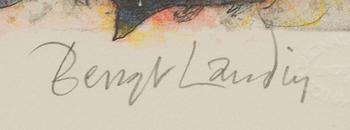 BENGT LANDIN, färglitografi, signerad och numrerad 101/290.