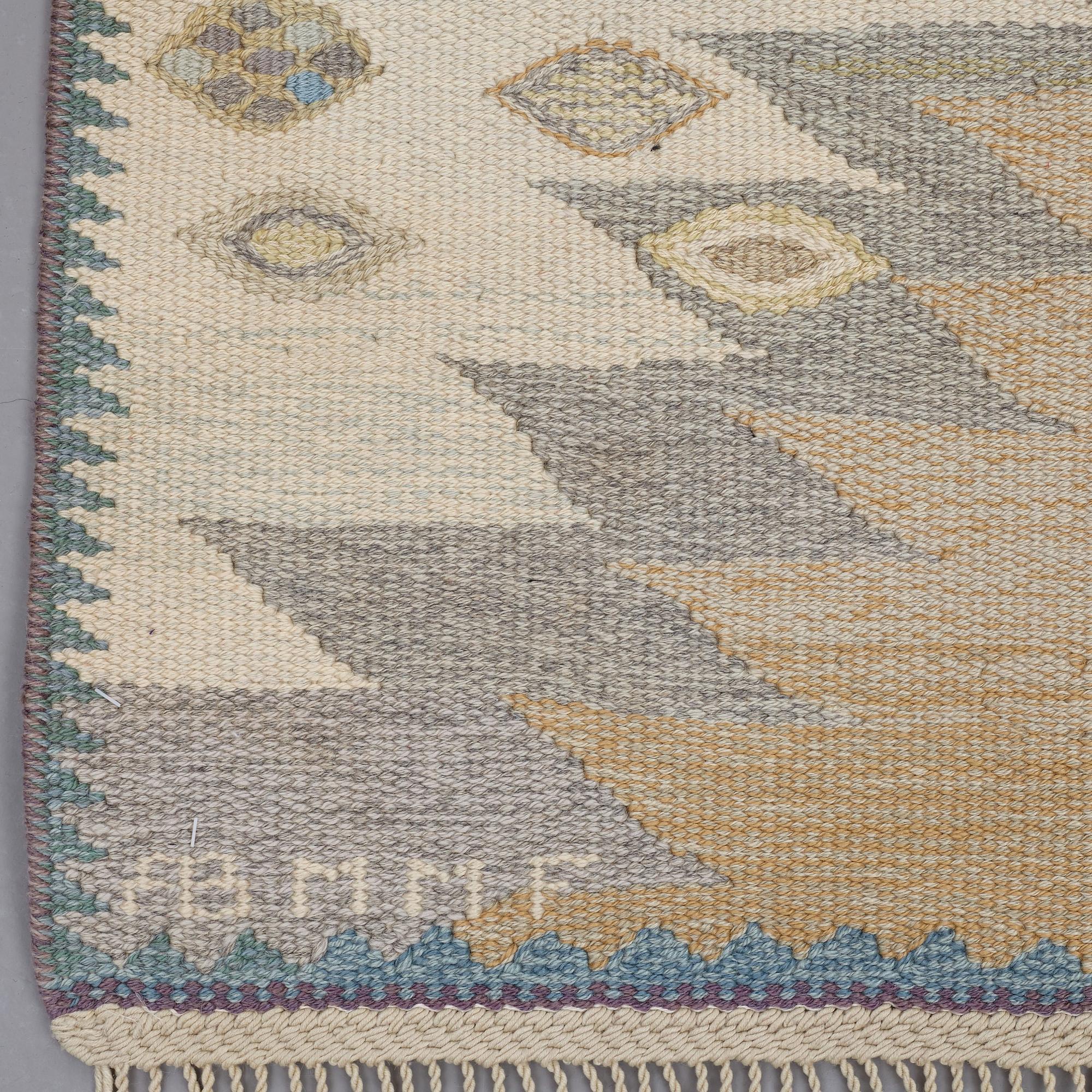 Barbro Nilsson, MATTA, "Tånga, ljus", gobelängteknik, ca 297,5 x 216 cm, signerad AB MMF BN.