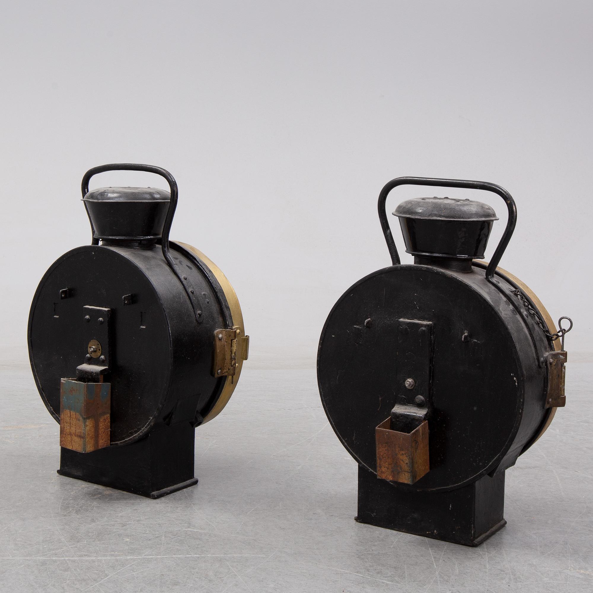 A pair of late 19th Century lanterns.
