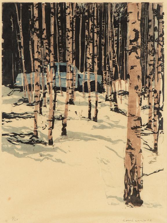 Lars Lerin, Björkar.