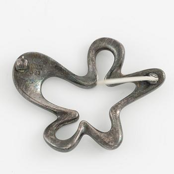 Henning Koppel, brosch, sterlingsilver, Splash, för Georg Jensen, Danmark efter 1945.