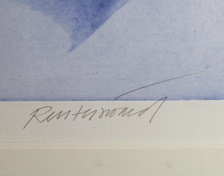 CARL FREDRIK REUTERSWÄRD, färgakvatint med handkolorering, sign och numr 15/20.