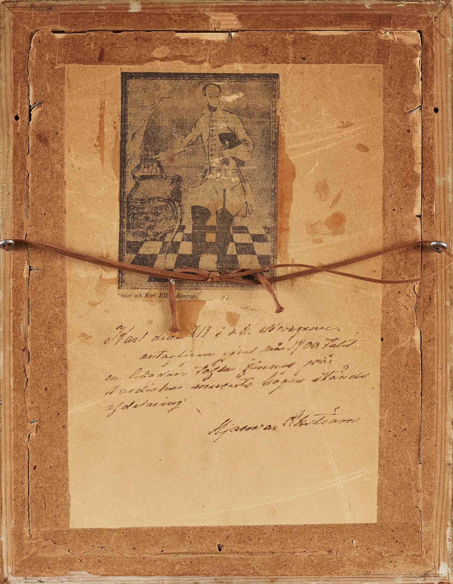 DECOUPURE. Sverige 1700-tal - omkring 1800. 29,5 x 21,5 cm utan ram, med ram: 37 x 29 cm.