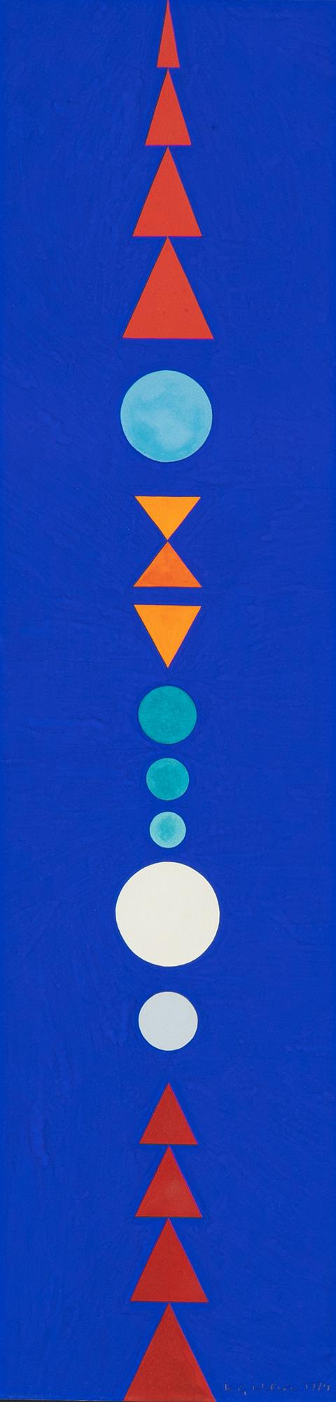 KG Nilson, gouache, signerad och daterad 1974.
