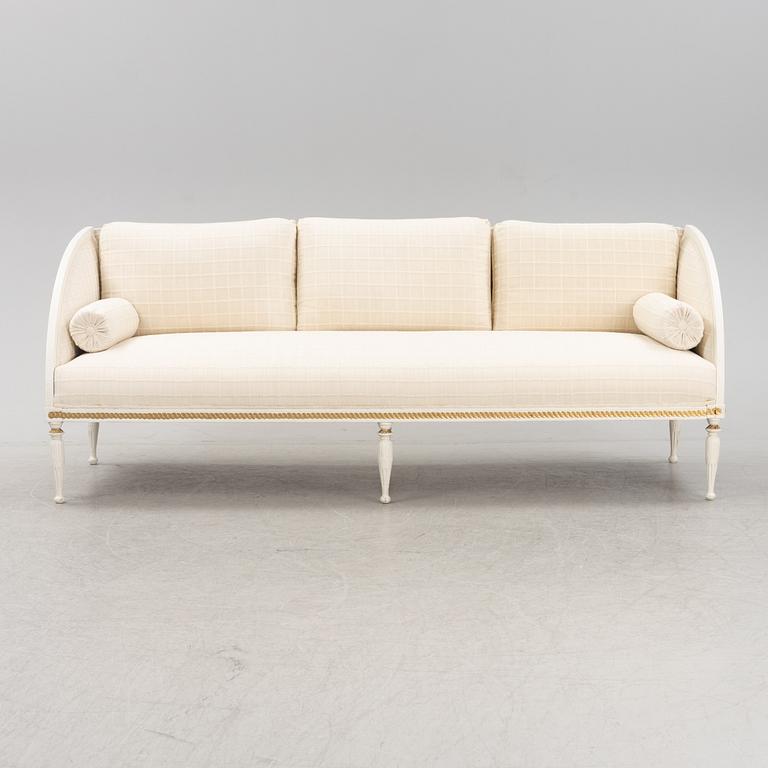 A late Gustavian sofa, around 1800.