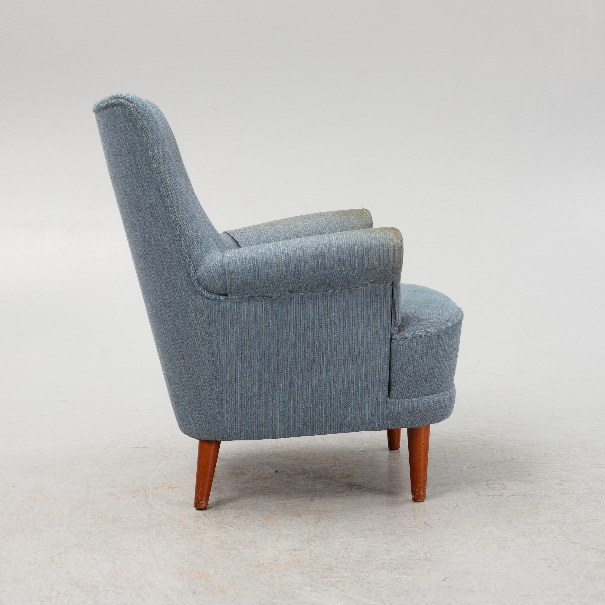 Carl Malmsten, fåtölj, "Hemmakväll", O.H. Sjögren, Tranås, 1900-talets andra hälft.