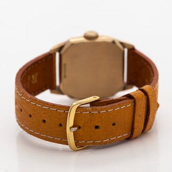 Hamilton, “Dodson”, wristwatch, 27 x 28 mm, gold-plated, manua, 1930s.