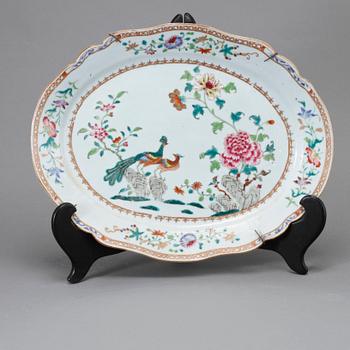 STEKFAT, porslin, Kina, Qianlong, 1700-tal.