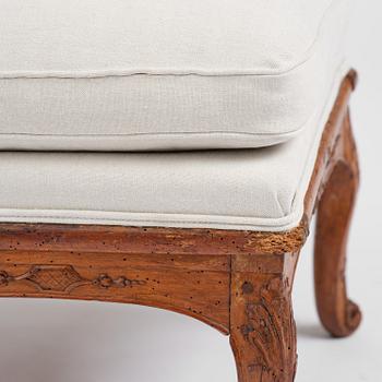 A French Régence stool, early 18th century.