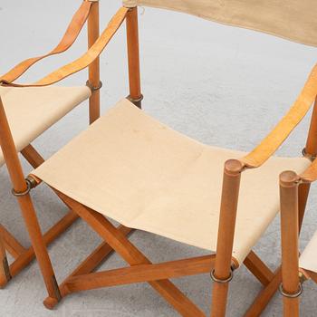 Mogens Koch, folding chairs/instructor's chair, 4 pcs, "MK 16", Källemo, Sweden and Interna, Denmark.