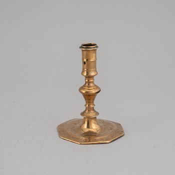 LJUSSTAKE, brons, 1600-tal.