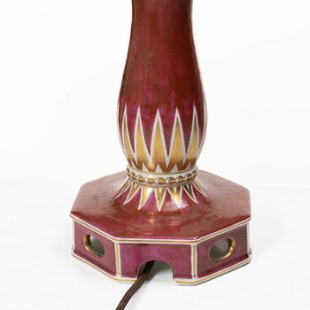 Wilhelm Kåge, bordslampa, Gustavsberg, 1928.