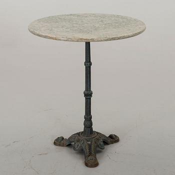 A IRON GARDEN TABLE.