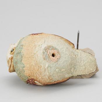 A Tyra Lundgren stoneware figure of a bird.