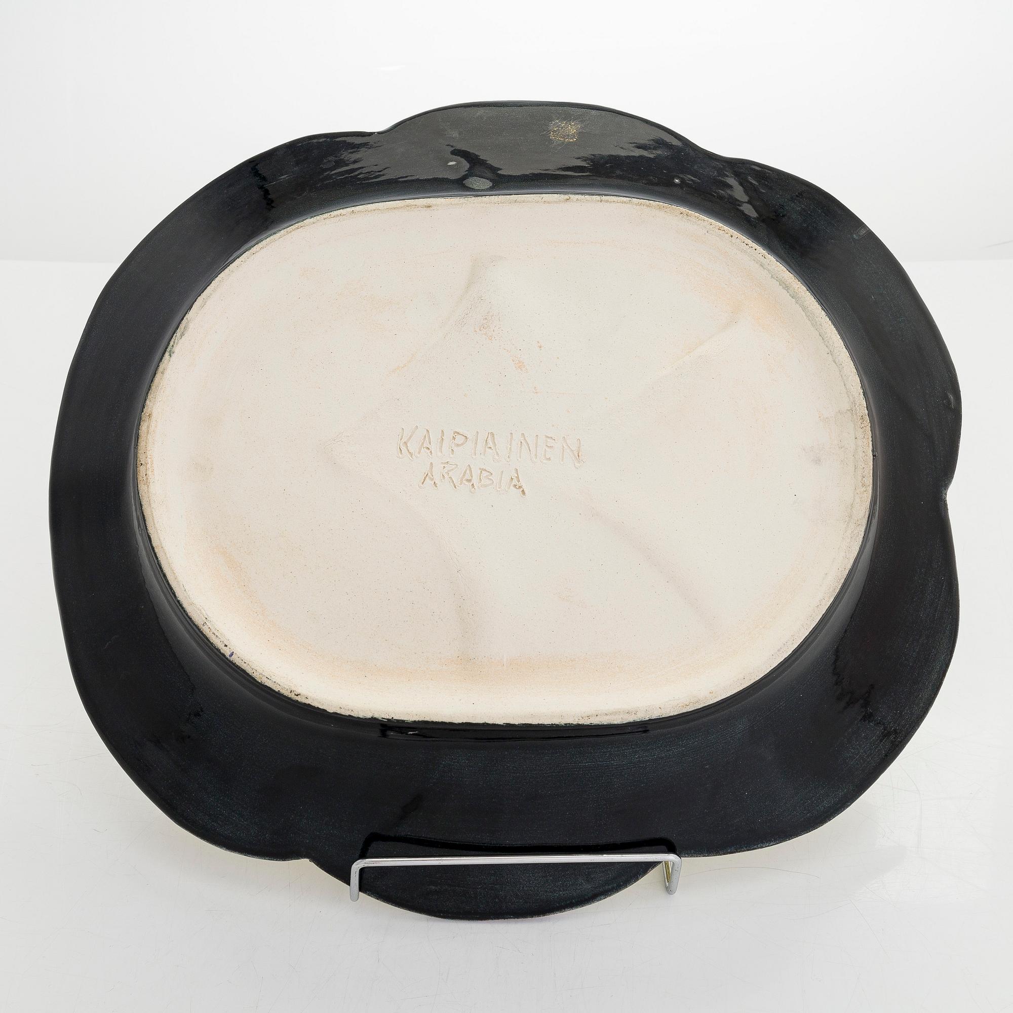 Birger Kaipiainen, koristevati, kivitavaraa, signeerattu Kaipiainen, Arabia.