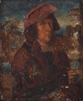 791. Ernst Josephson, Mansporträtt (kopia efter Hans Holbein).