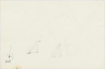 ULF RAHMBERG, Ink wash, signed with monogram, verso.