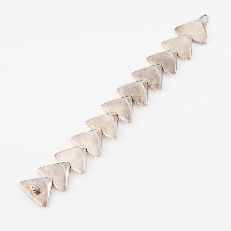 Hans Hansen, necklace and bracelet, sterling silver, Denmark.