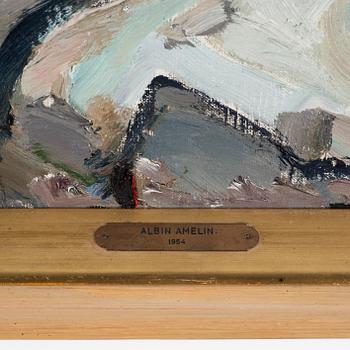 Albin Amelin, oil on canvas, signed and dated -54.