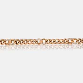 752. ARMBAND med briljantslipade diamanter totalt ca 0.67 ct.