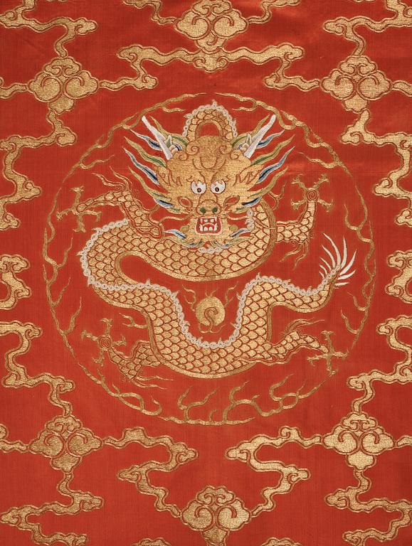 A silk embroidery, Qing dynasty, 19th Century.