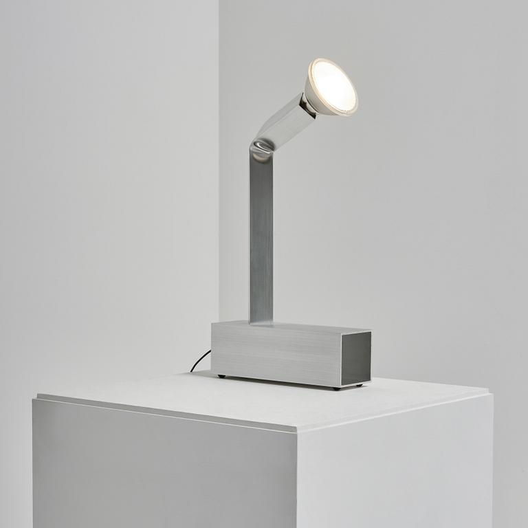 David Taylor, a unique table lamp, "Aluminium Table Lamp #4", Studio Mellösaverken, Sweden, 2025.