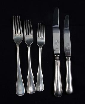 MATBESTICK, 18 delar. Silver, G.A.B och C.G Hallberg.