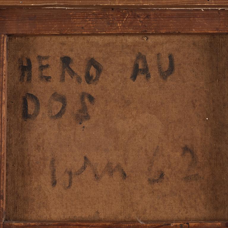 Asger Jorn, "Hero au dos".