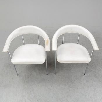 VEGNI & GUALTIEROTTI, eight 'P40' chairs from Fasem, Italy.