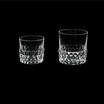 GLAS, 6+6 st, "Silvia", Ingeborg Lundin, Orrefors, 1900-talets andra hälft.