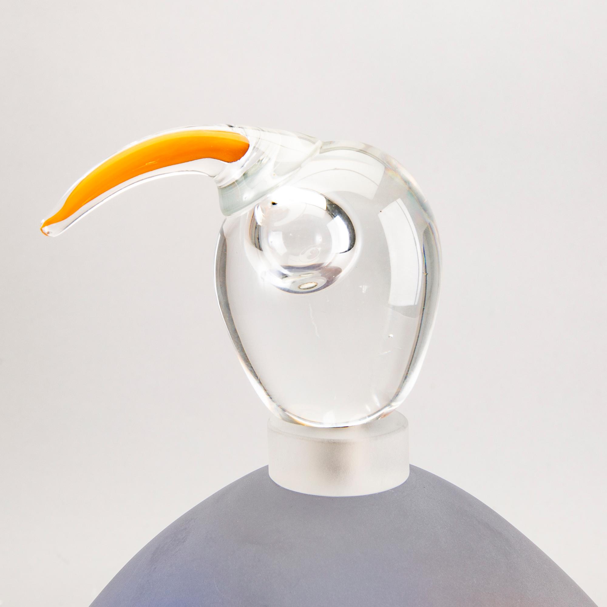 Hanne Dreutler, Arthur Zirnsack, "Drop", glass, grail Studio Åhus, signed, numbered and dated.