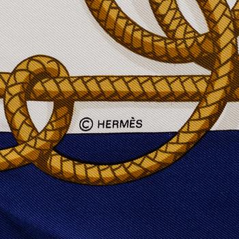 HERMÈS, scarf, 'Retour de Pêche'.