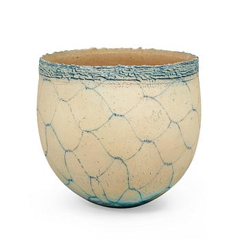 71. A Hans & Birgitte Börjeson salt glazed stoneware jar, Denmark 1990's.