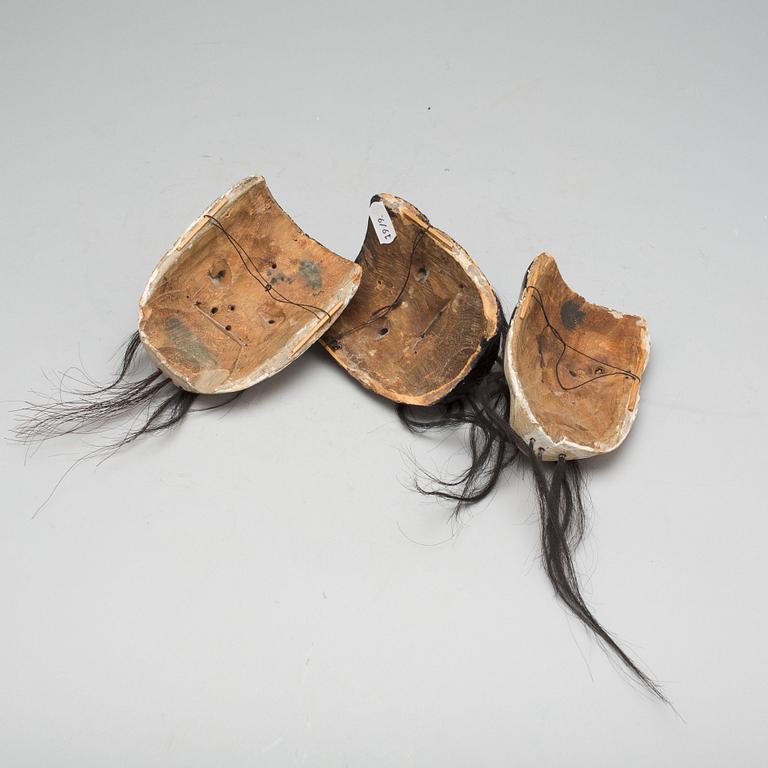 MASKER, 3 st.  Noh, Japan.