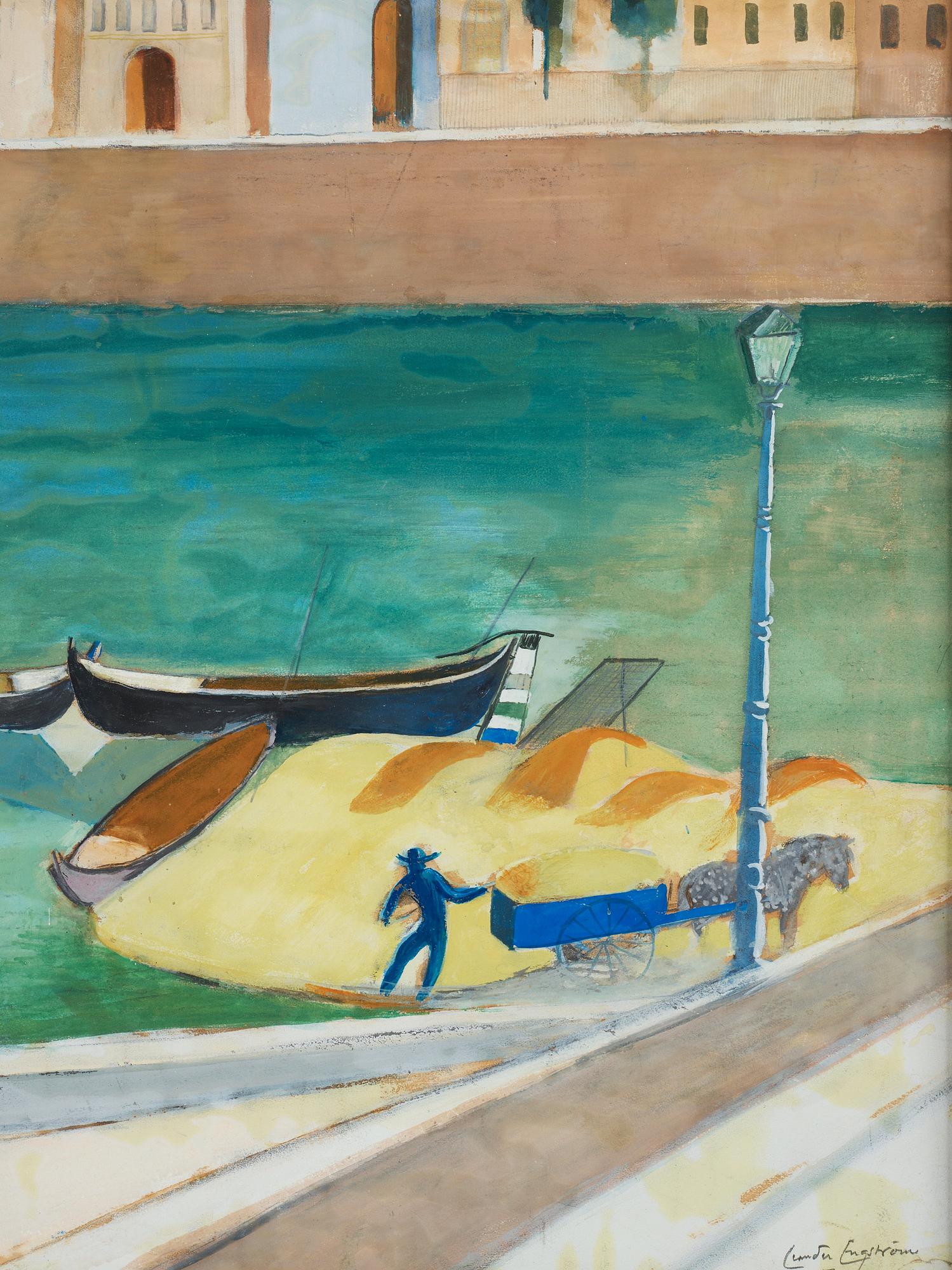 Leander Engström, "Utsikt från mitt fönster i Florens".