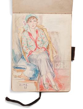 609. Nils von Dardel, Sketchbook, from trip to Hokkaido, Japan, 1917.