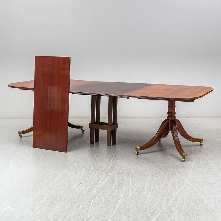 A Regency-style dinner table, second half of the 20th century.