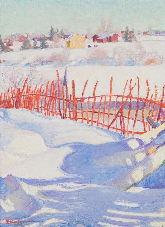 Pekka Halonen, Village in Winter.