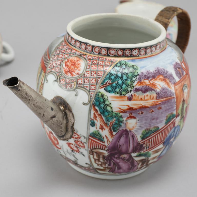 TEKANNOR, 3 st, Kina, 1700/1800-tal.