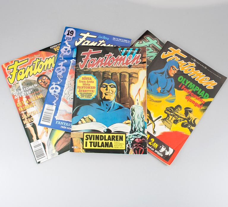 A lot of "Serietidningen Fantomen" comic books full years 1971-2015.